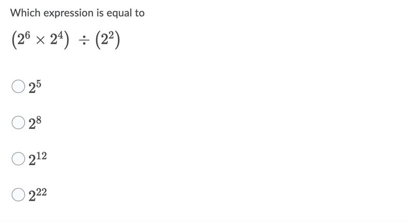 Which expression is equal to-example-1