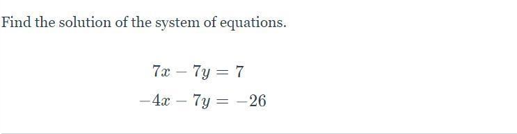 Can you Find the solution of the system of equations?-example-1