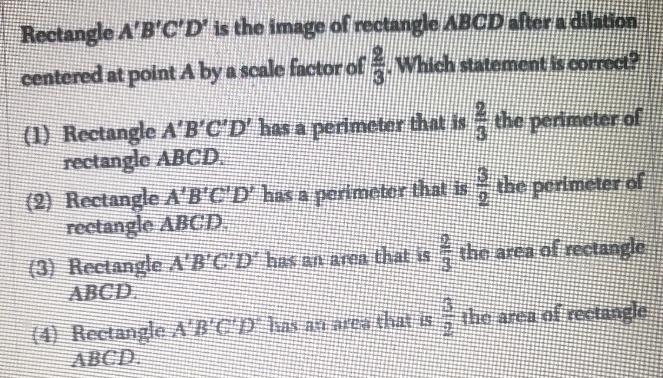 Rectangle A'B'C'D' is the image of rectangle ABCD after a dilation centered at point-example-1