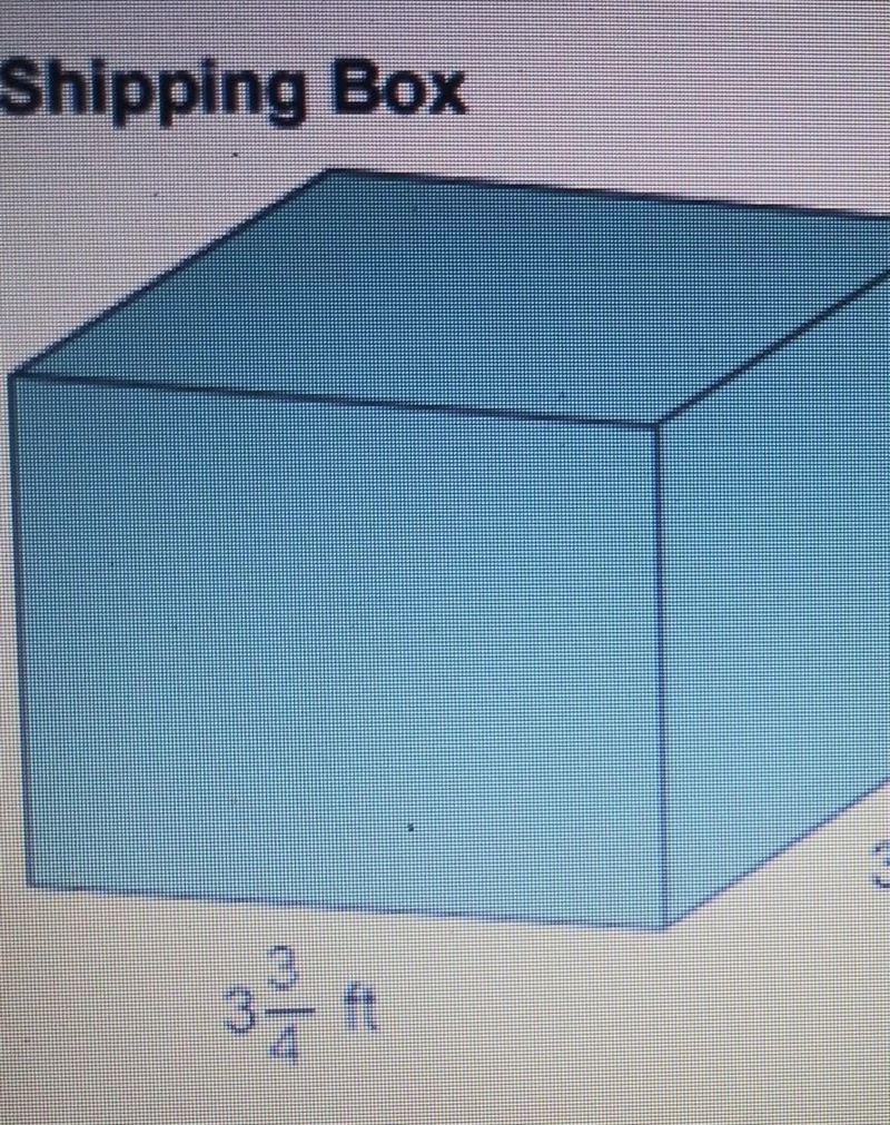 Image of one smaller cube labeled with fish food with dimensions of one-quarters feet-example-1