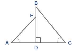 Write a similarity statement comparing the two triangles. △BDC∼△EDA △BCD∼△EDA △EAD-example-1