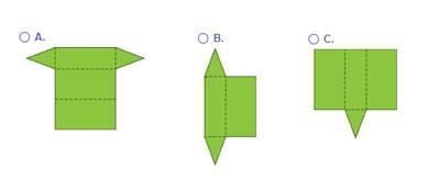 Which of the following is a net of a triangular prism? A) Figure A B) Figure B C) Figure-example-1