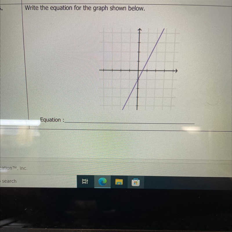 Write the equation for the graph shown below-example-1