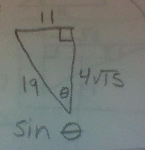 Write the ratio for the trig function indicated-example-1