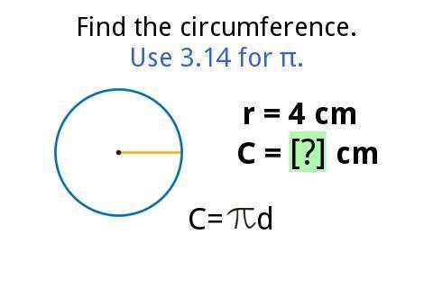 Pls help! Find the circumference, use 3.14 for pi.-example-1