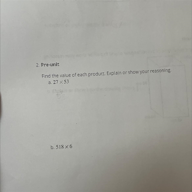 Find the value of each product. Explain and show your reasoning item b-example-1