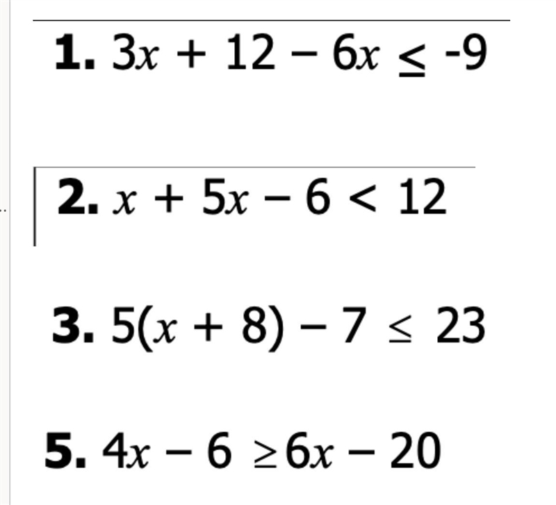 Solve the inequalities please-example-1