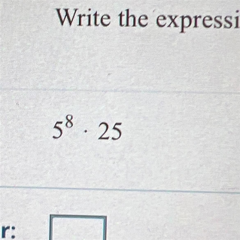 Write the expression as a power.-example-1