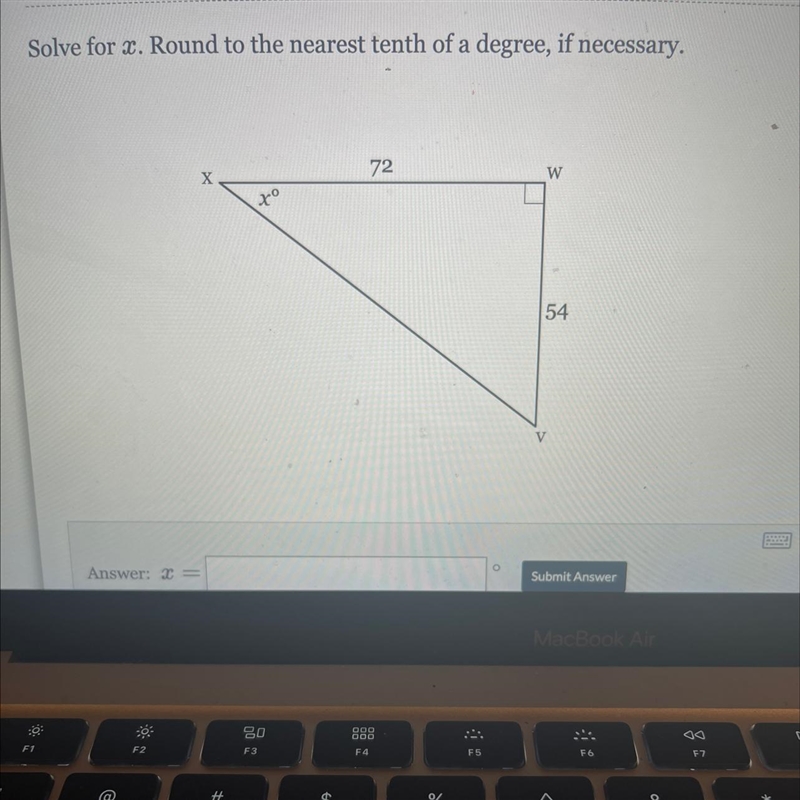 Solve for x use the trig to find angle-example-1