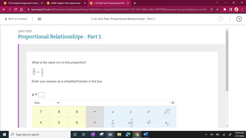 What is the value of p in this proportion? 310p=4514 Enter your answer as a simplified-example-1