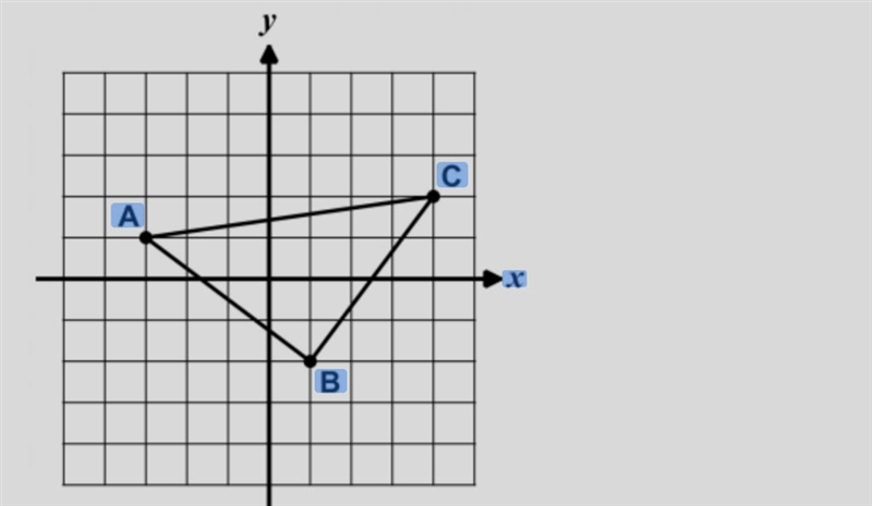 Consider AABC with vertices A B C (3,1), (1, 2),and (4, 2) as shown in the accompanying-example-1