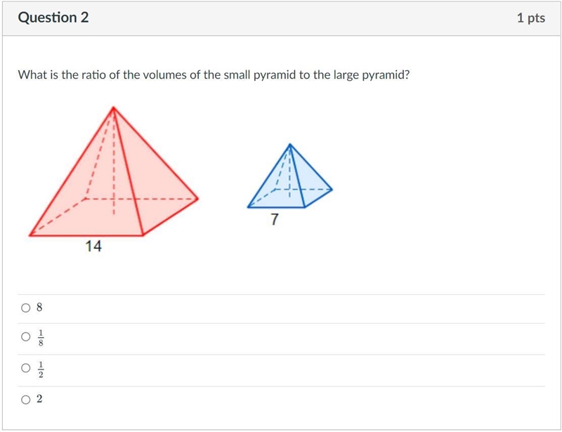 I need help ASAP with this pyramid scale factor question!-example-1