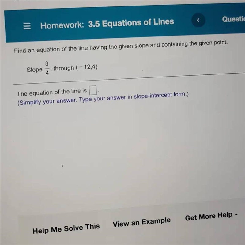 find an equation of the line having the given slope and containing the given point-example-1