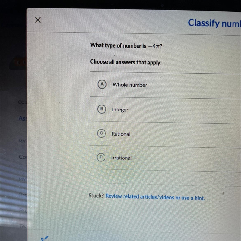 What type of number is -4n-example-1