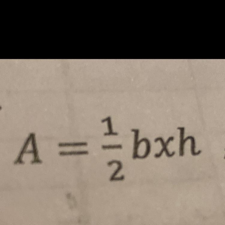 If A=1/2bxh, find A when b=4.5 and h=5.2-example-1