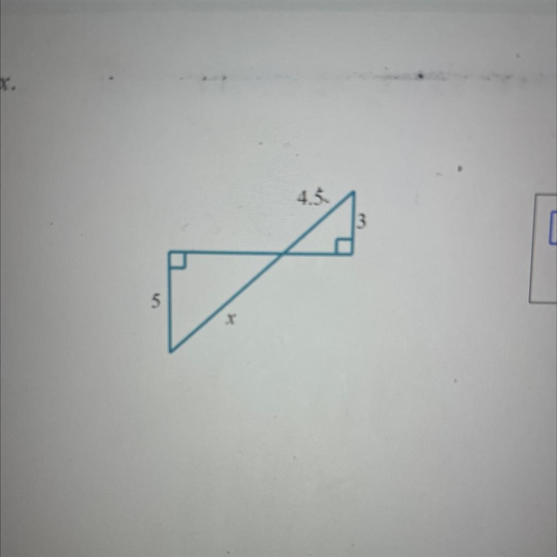 Find the length of x-example-1