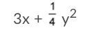 What is the value of the expression above when x = 3 and y = 4? You must show all-example-1