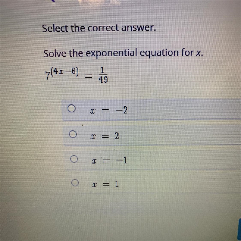 Solve for the exponential for x-example-1