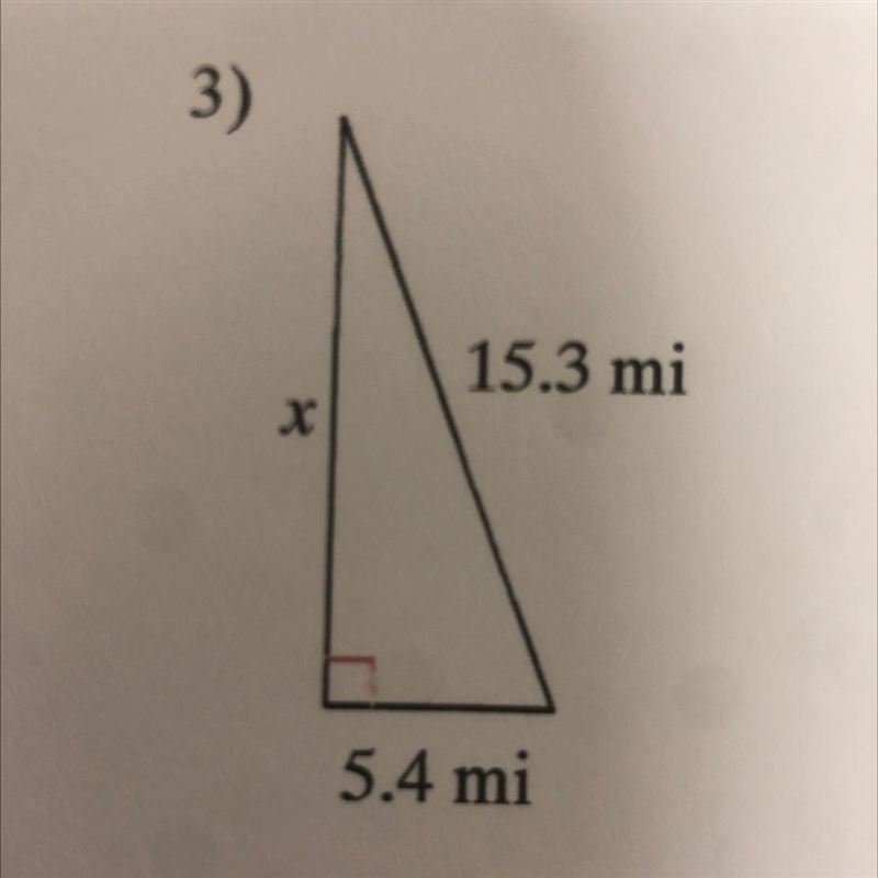 Need help finding the missing side of each triangle?-example-1