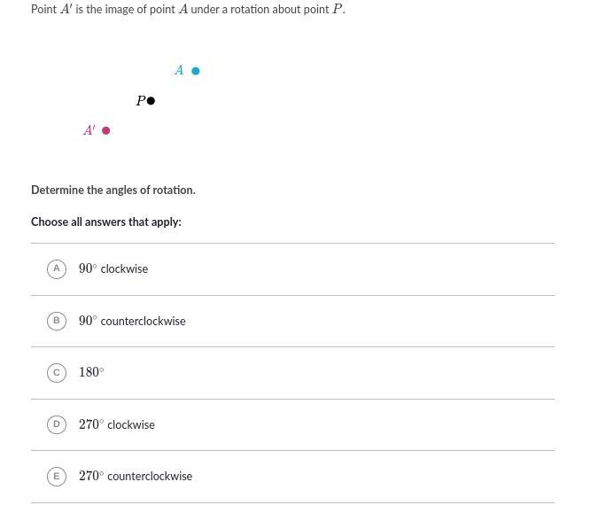 30 POINTS! Explanation too, please! Point A' prime is the image of point A under a-example-1