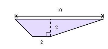 There is a pair of parallel sides in the following shape units^2-example-1