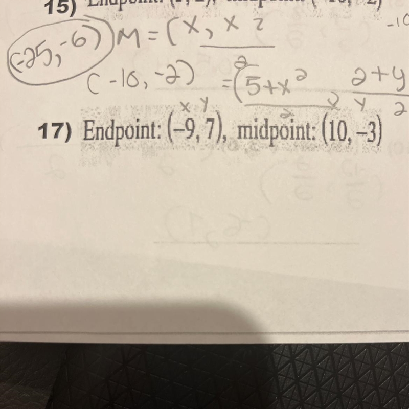 Find the midpoint of each line segment-example-1