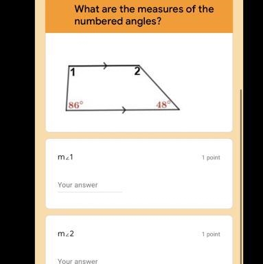 What are the measures of the numbered angles?-example-1