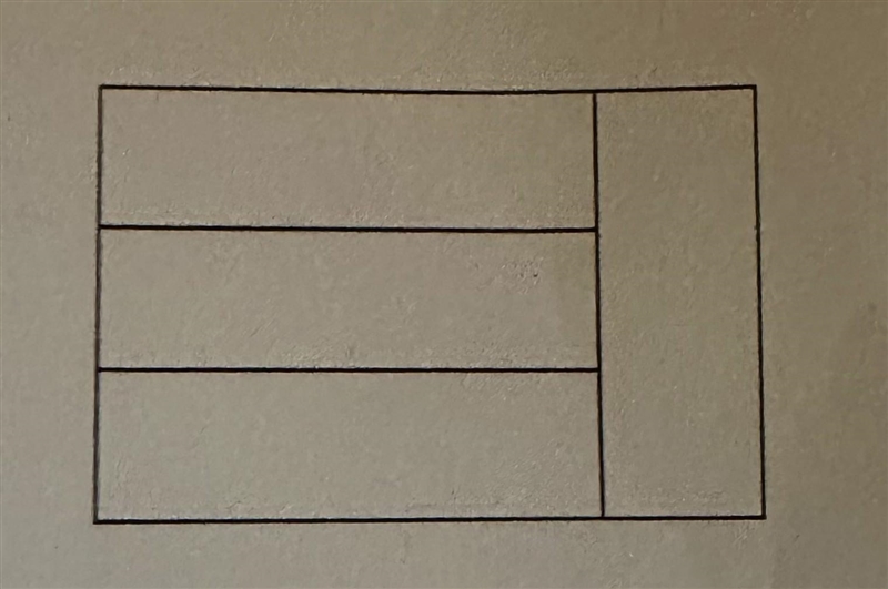 four congruent rectangles are arranged to form a larger rectangle as shown in the-example-1