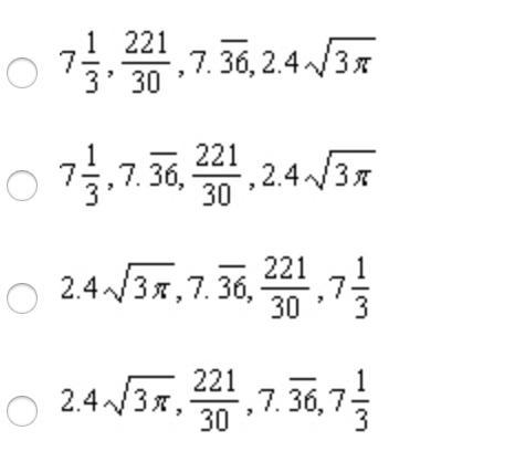 Which set of numbers is correctly ordered from greatest to least?-example-1