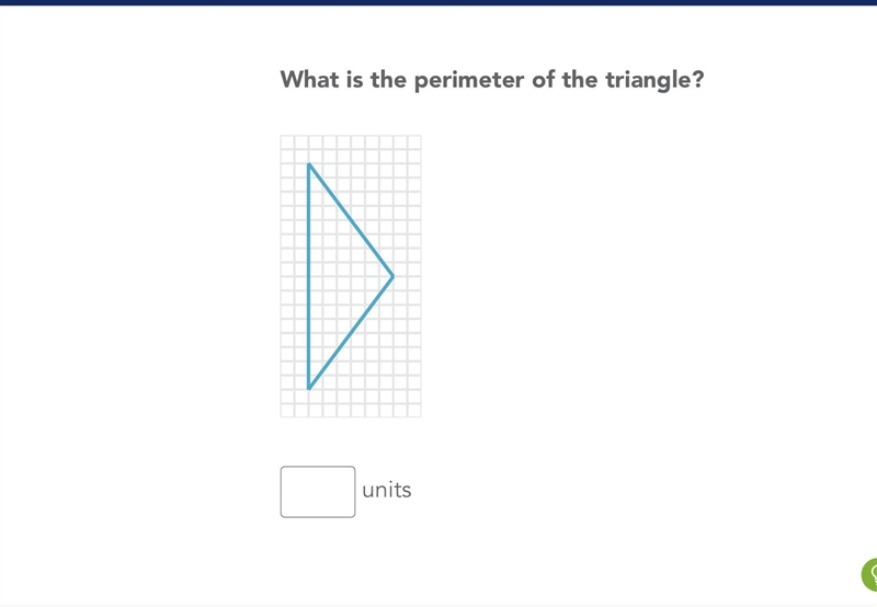 What is the perimeter of the triangle? units-example-1