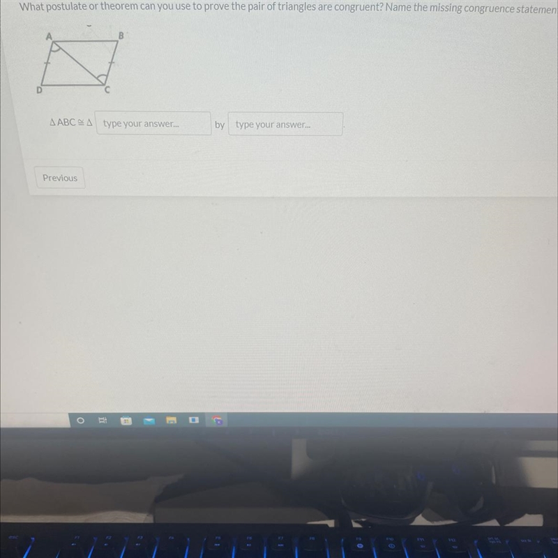 72 pointsWhat postulate or theorem can you use to prove the pair of triangles are-example-1