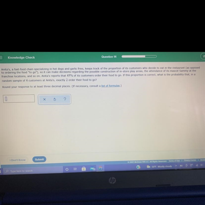 If this proportion is correct what is the probability that in a random sample of 4 customers-example-1