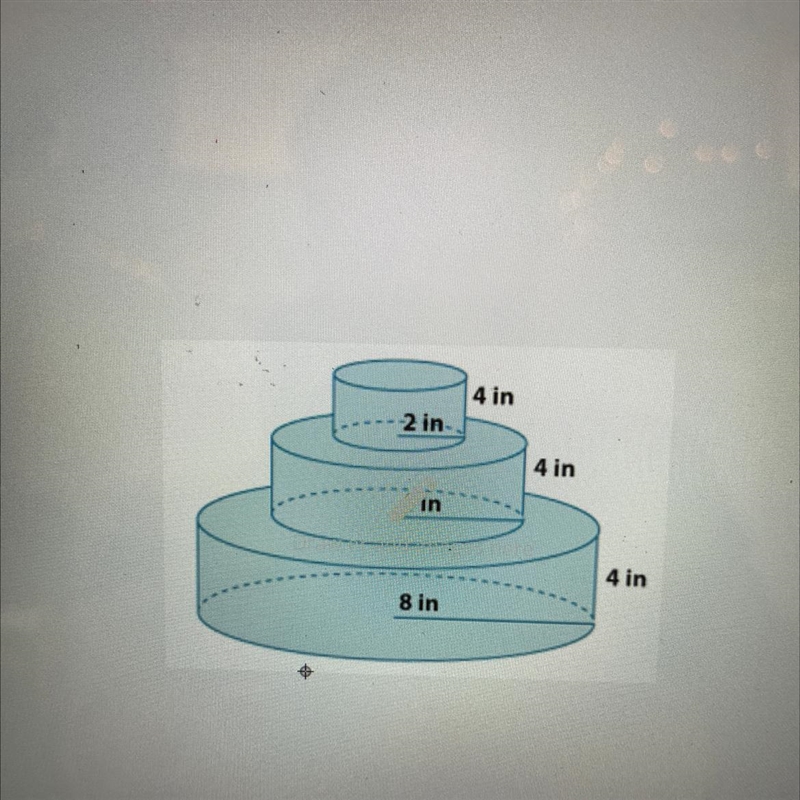 Someone please help me find the volume of this shape.-example-1