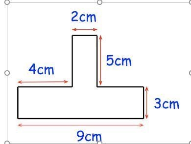 Work out the perimeter of this shape :-example-1