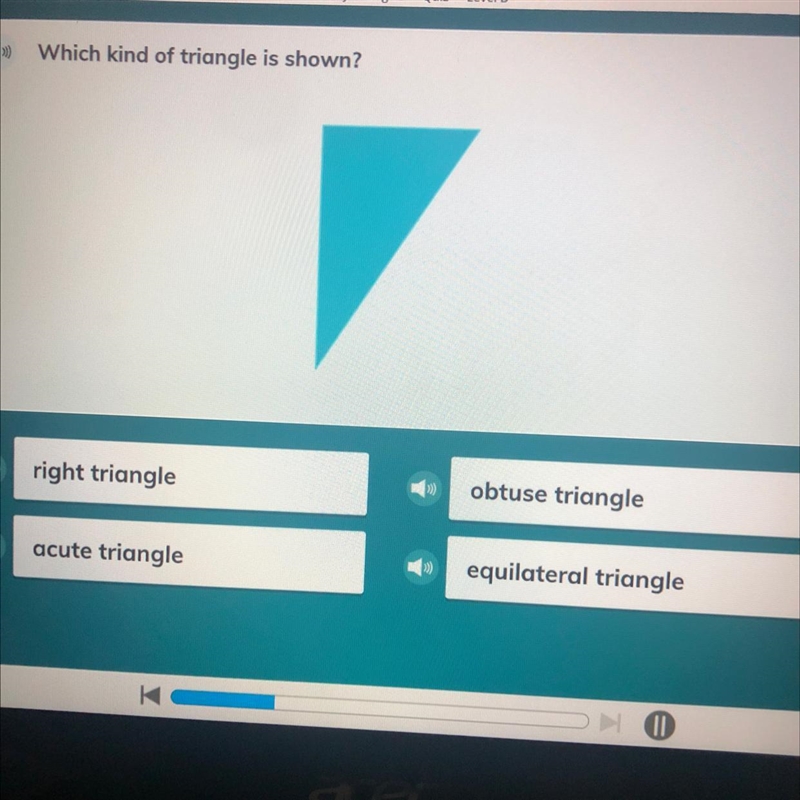 Which kind of triangle is shown? Help me-example-1