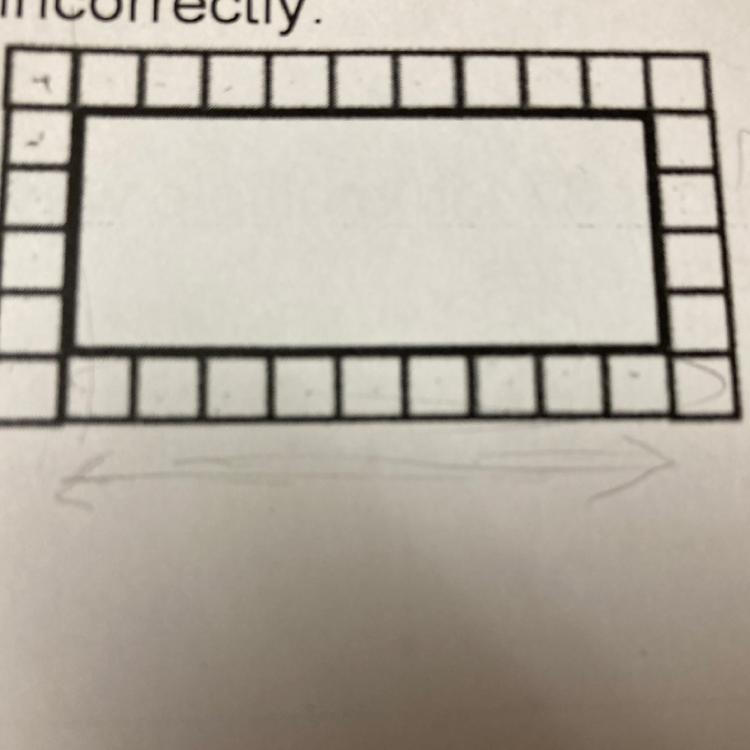 A student lays down unit cubes to find the perimeter of a rectangle. If the student-example-1