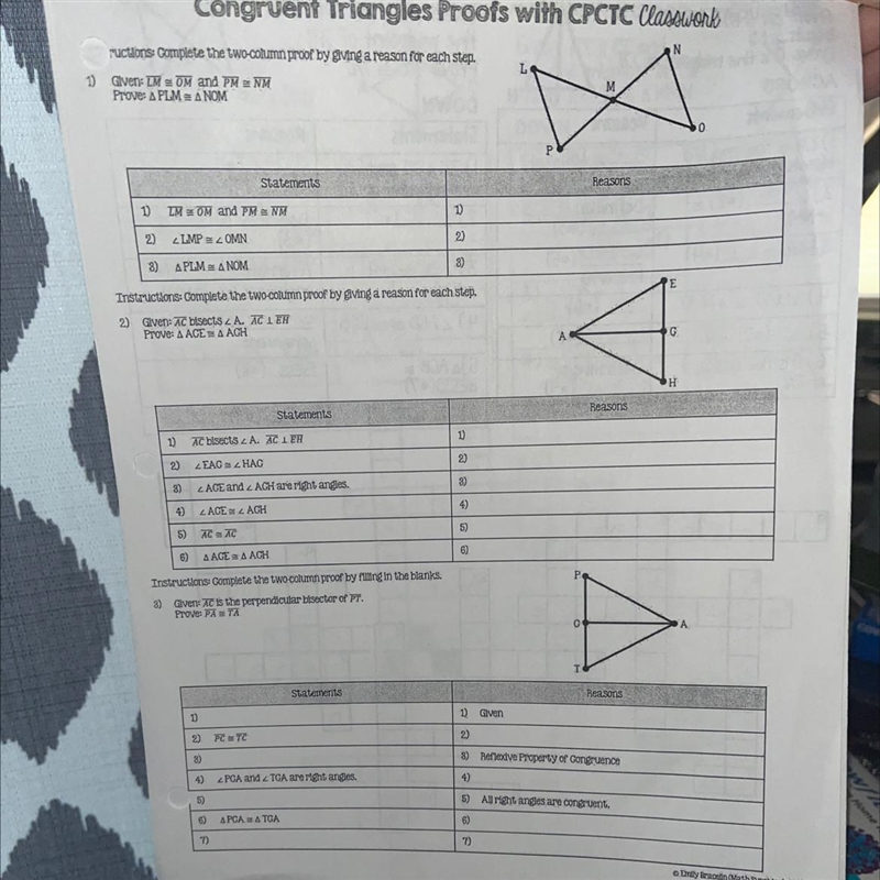 CAN SOMEONE PLEASE HELP SOLVE THIS TRIANGLE PROOFS SHEET FOR ME-example-1