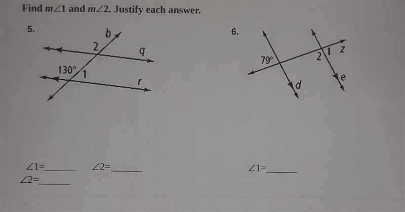 Find m/_1 and m/_2. Justify each answer​-example-1