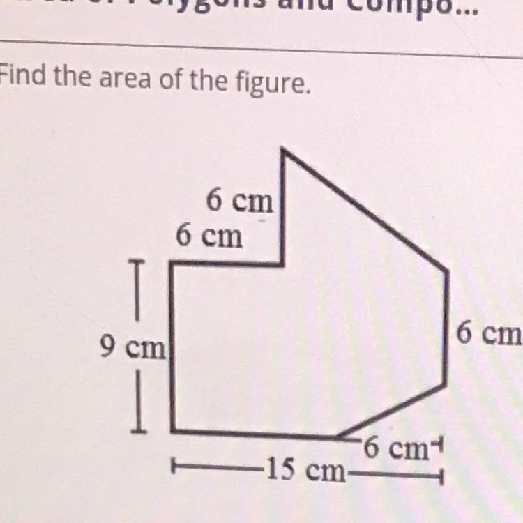 Find the area of the figure.-example-1