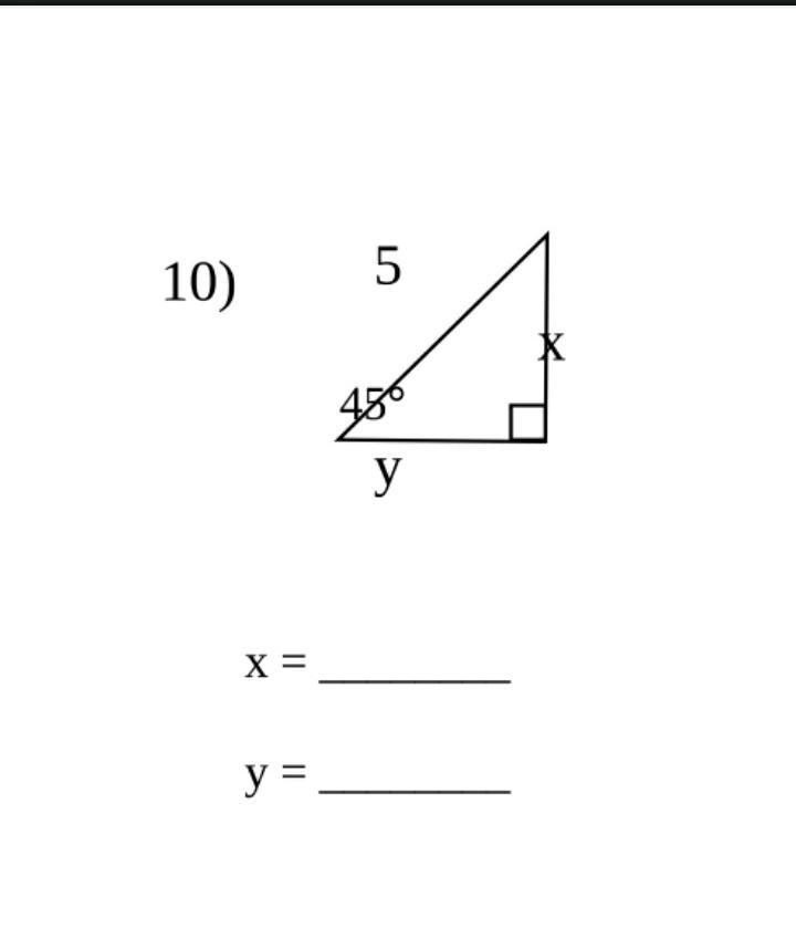 Find the value of x and y-example-1