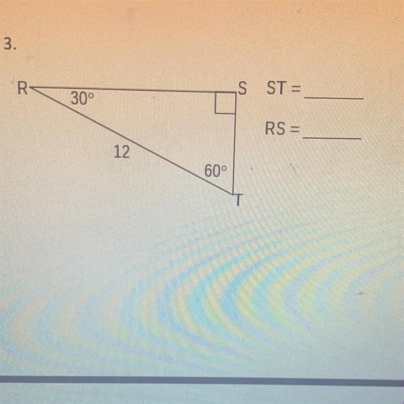 I need help solving this problem.I have to find the missing sides of the special right-example-1