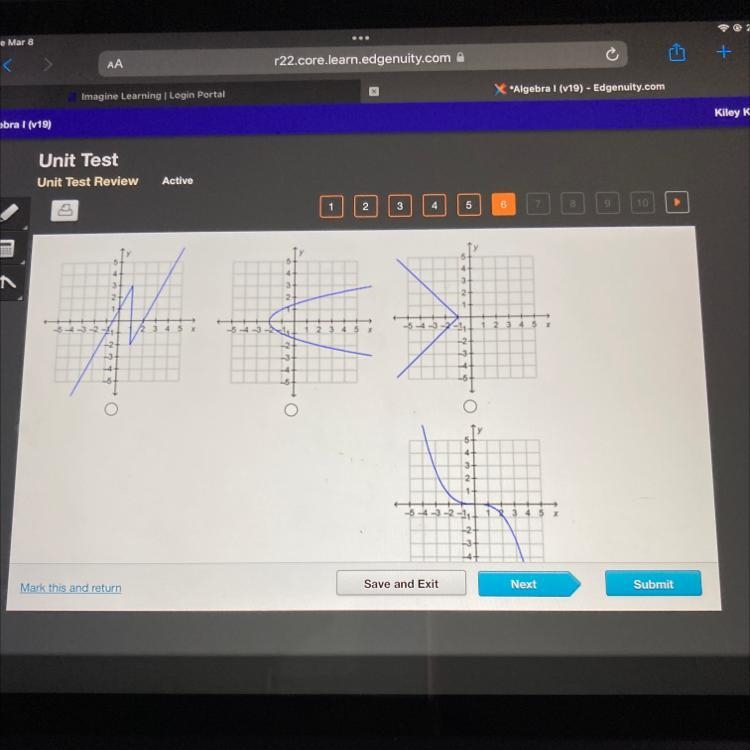 Which graph represents a function-example-1