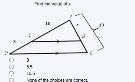 Find the value of x ..... Thanks-example-1