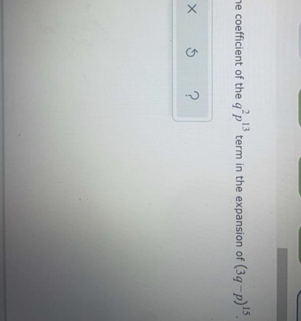 Use the binomial formula to find the coefficient of the q22p² term in the expansion-example-1