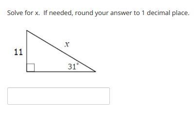 Please help me solve for x. if needed, round your answer to 1 decimal place.-example-1