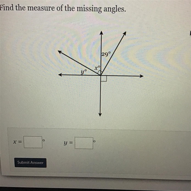 Find the measure of the missing angles-example-1