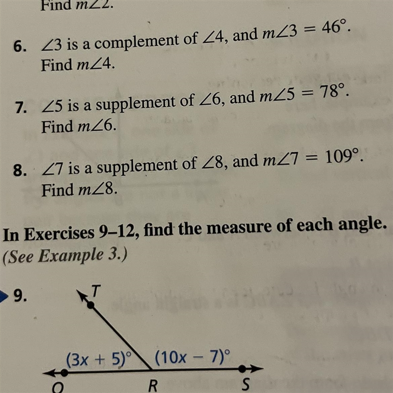 <7 is a supplement of <8, and m<7 =109 . find m<8-example-1