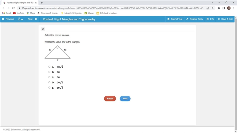 What is the value of x in the triangle?-example-1