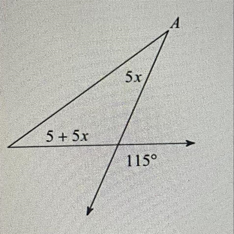 Find the measure of angle A (Please provide work)-example-1