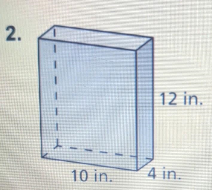 Figure #2 Volume =____ in^3​-example-1